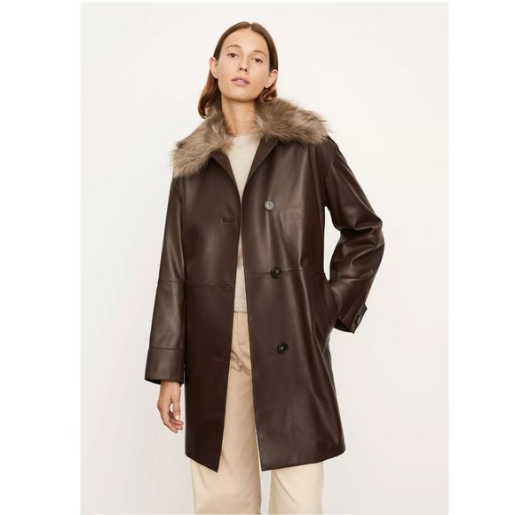 Vince Jackets & Blazers - Vince Leather Coat